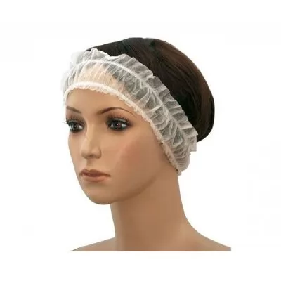 Фото Одноразовая повязка для головы на резинке упаковка Hairmaster 100 шт.