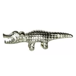 Фото Украшение для ножниц на магните - Серебристый Крокодил - 1