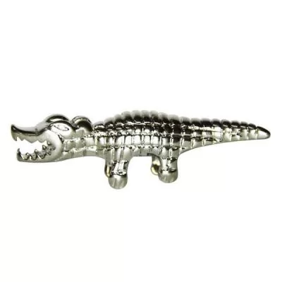 Украшение для ножниц на магните - Серебристый Крокодил