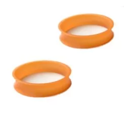 Фото Пластиковое кольцо для ножниц Sway оранжевое 1 шт. - 1