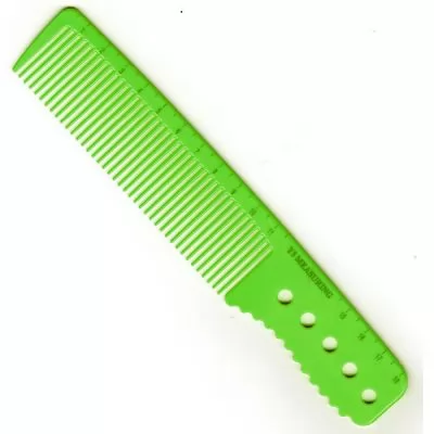 Отзывы на Зеленая расческа с ручкой и линейкой Y5 Exotic color line 18 см.