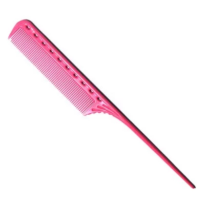 Розовый гребень с хвостиком YS Park 216 мм. Серия YS 101
