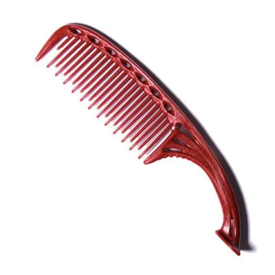 Красная расческа для покраски волос YS Park Shampoo and Tint 225 мм. Серии YS 605