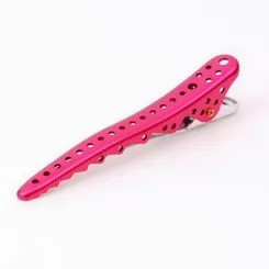 Фото Розовый зажим для волос YS Park Shark Clip 106 мм. - 1