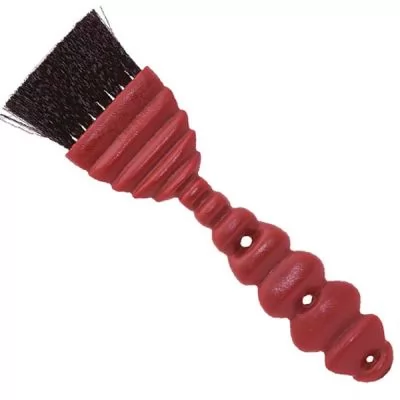 Сервис Красная широкая кисточка для покраски волос YS Park 230 мм.