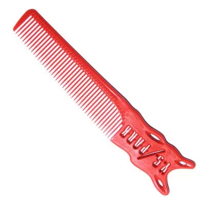 Красная расческа для стрижки YS Park Barbering 205 мм. Серия YS 209