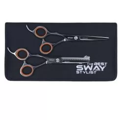 Фото Комплект левосторонних парикмахерских ножниц Sway Grand 481 размер 5,5 - 1