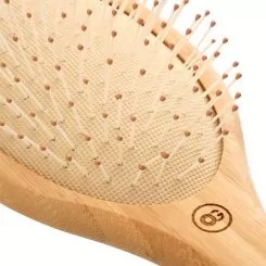 Фото Щетка массажная Bamboo Touch Detangle Nylon M нейлоновая щетина - 4