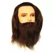 артикул: 0030731 Болванка муж. с бородой длина волос 30-35 см. плотн. 300/см без штатива (шт.)
