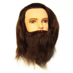 Фото Болванка муж. с бородой длина волос 30-35 см. плотн. 300/см без штатива (шт.) - 1